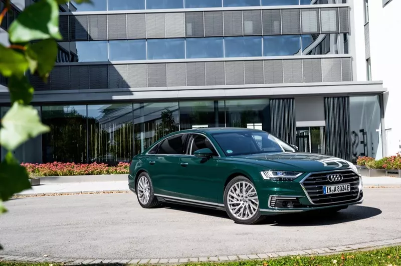 Audi denies that its flagship A8 sedan is battery-powered.