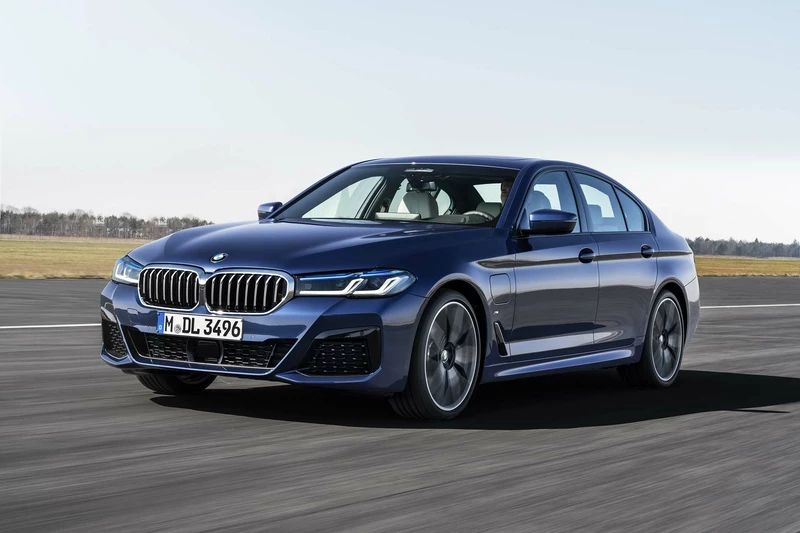 For 2021, the BMW 5 Series is launching the 545e performance plug-in hybrid.