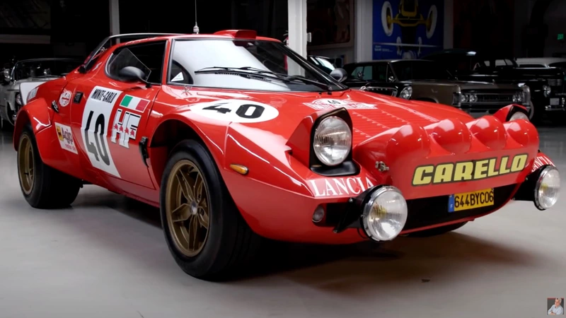 Jay Leno tests the Lancia Stratos HF.