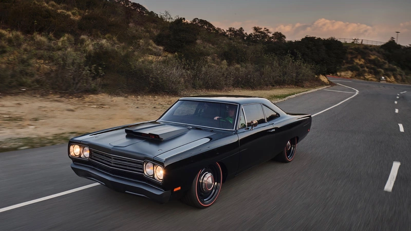 Kevin Hart's 940-horsepower 1969 Plymouth Roadrunner, nicknamed "Michael Myers."