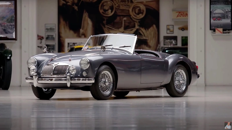 Jay Leno met with a young car enthusiast who restored a 1958 MG A car