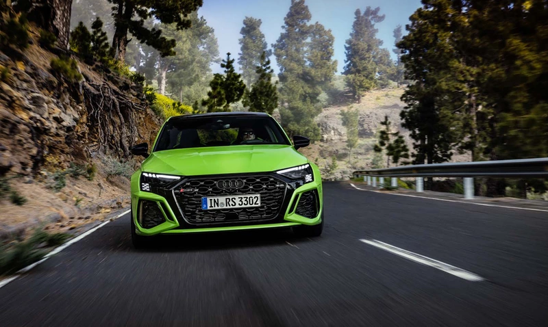 Preview the 2022 Audi RS 3, turbo 5 power and improved track performance for under $60,000.