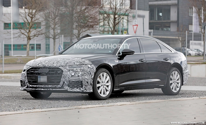 Spy shots of the 2024 Audi A6: slight changes for a mid-cycle refresh.