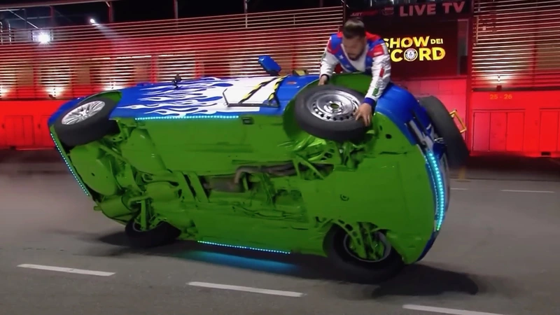 World record for fastest wheel change in a running car