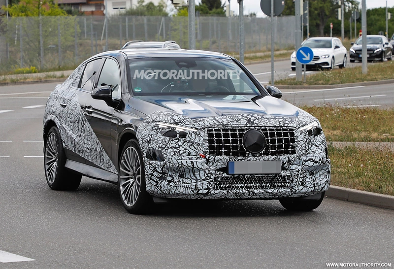 2024 Mercedes-Benz AMG GLC 63 Coupe Spy Shots: Hardcore Crossover Coupe Spotted