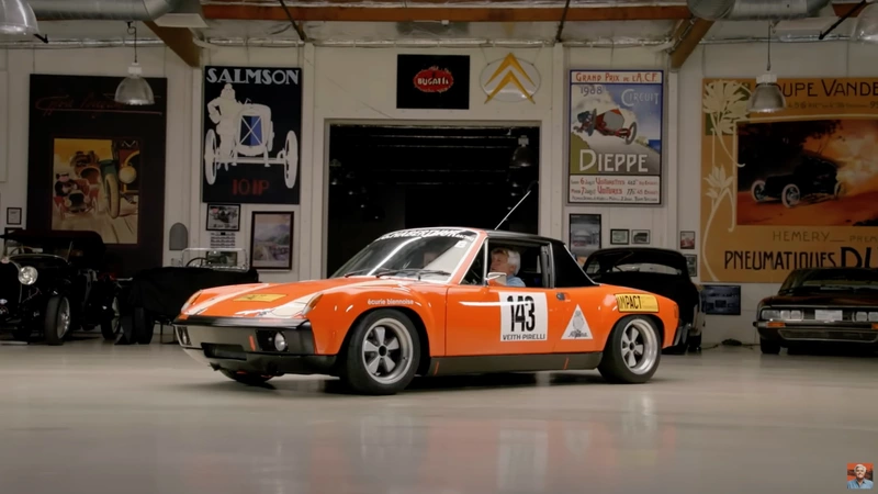 Rare 1970 Porsche 914 runs through Jay Leno's garage.