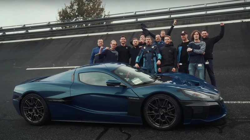 Rimac Nevella hits 256 mph, becoming the world's fastest mass-produced EV.