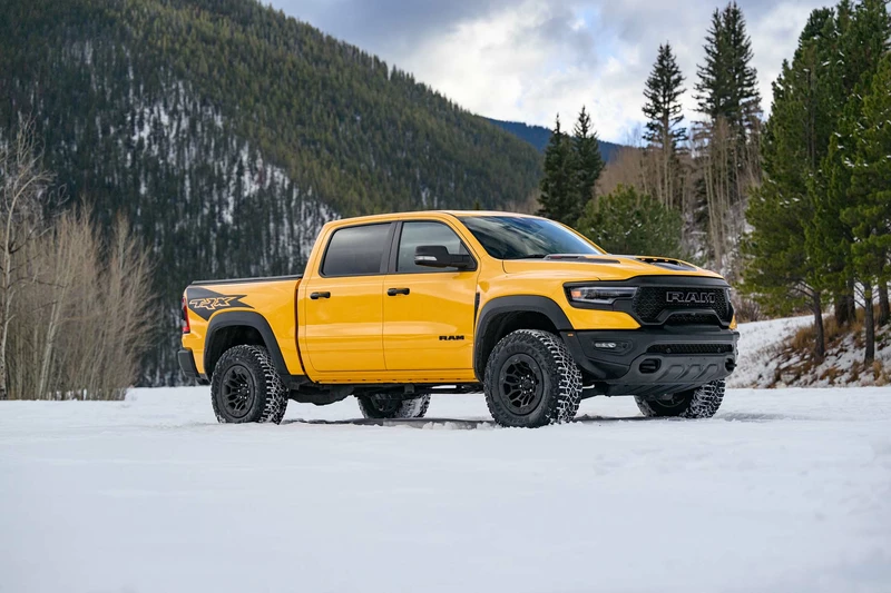 2023 Ram 1500 TRX Havoc Edition, bright with Baja Yellow paint.