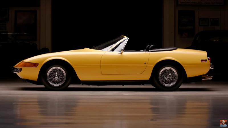 Jay Leno drives a 1971 Ferrari 365 GTS/4 Daytona.