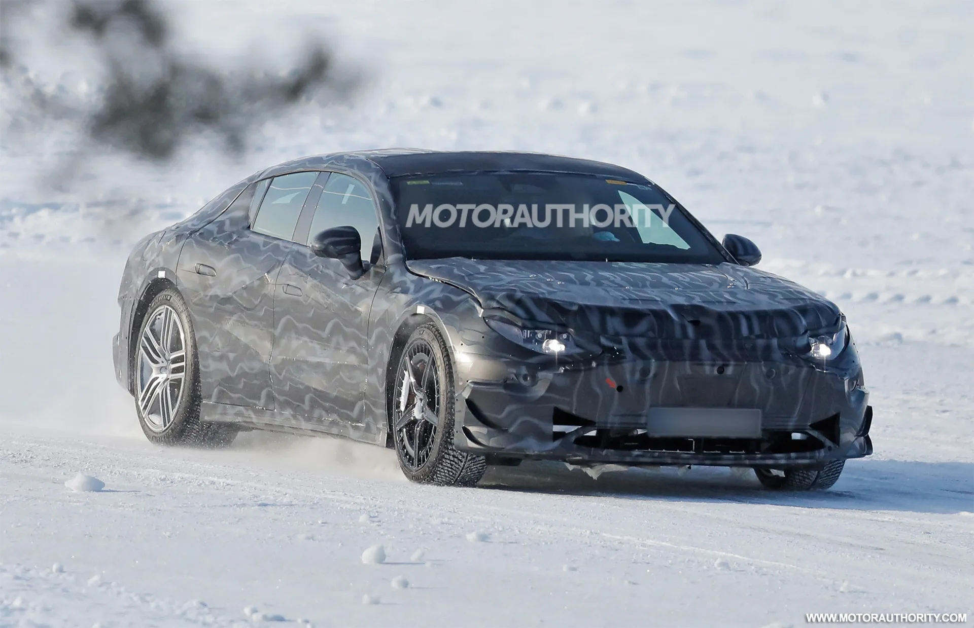 2026 Mercedes-AMG GT 4-door coupe EV spotted again