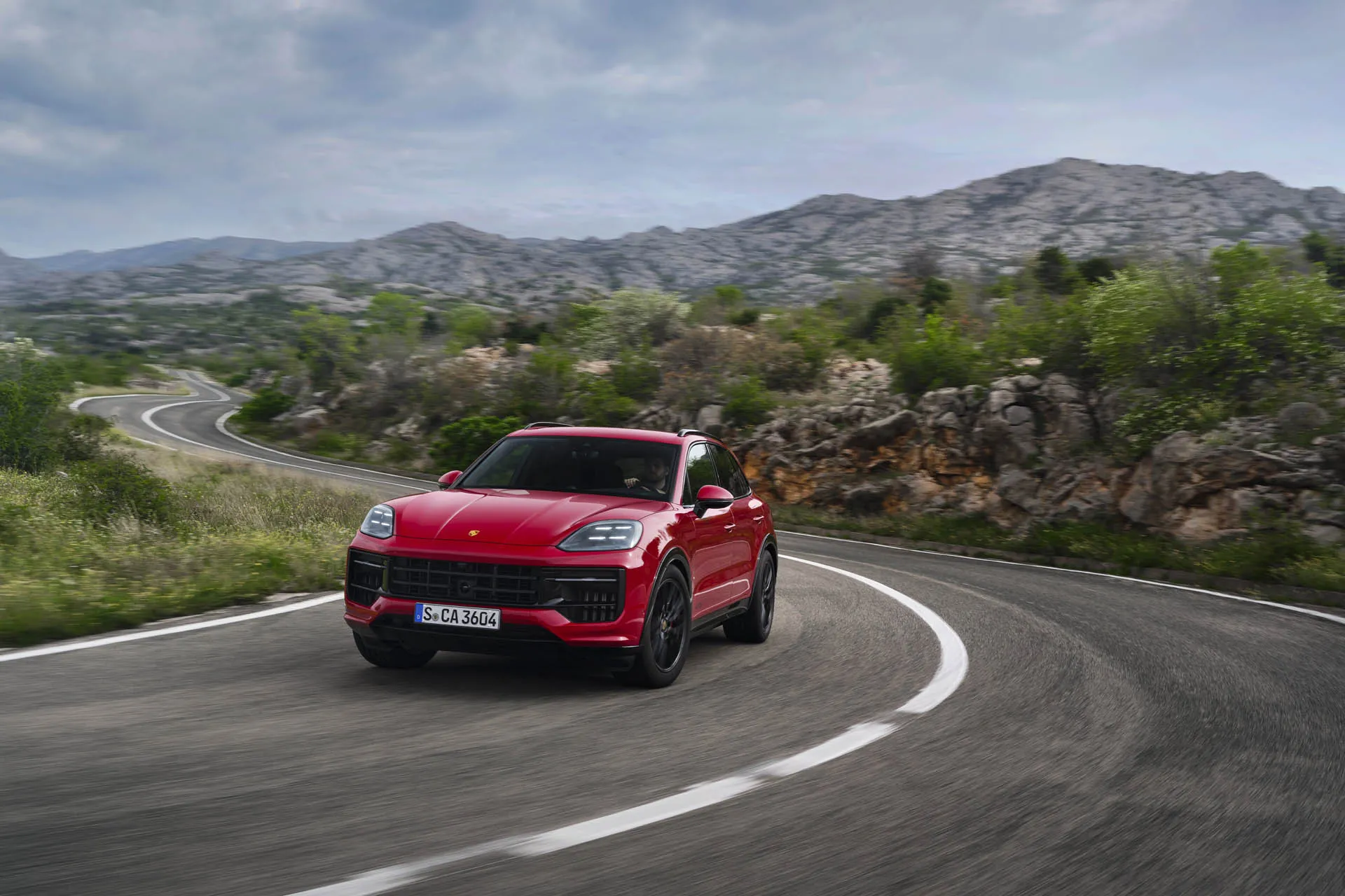 2025 Porsche Cayenne GTS powered up, sticker $126,895.